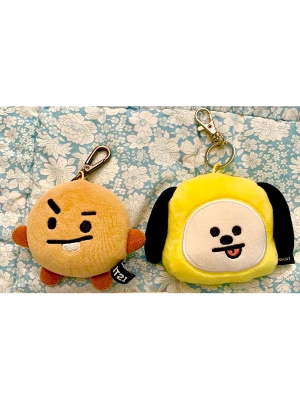 BT21 Plush Keychain Set — Shooky & Mirror Chimmy